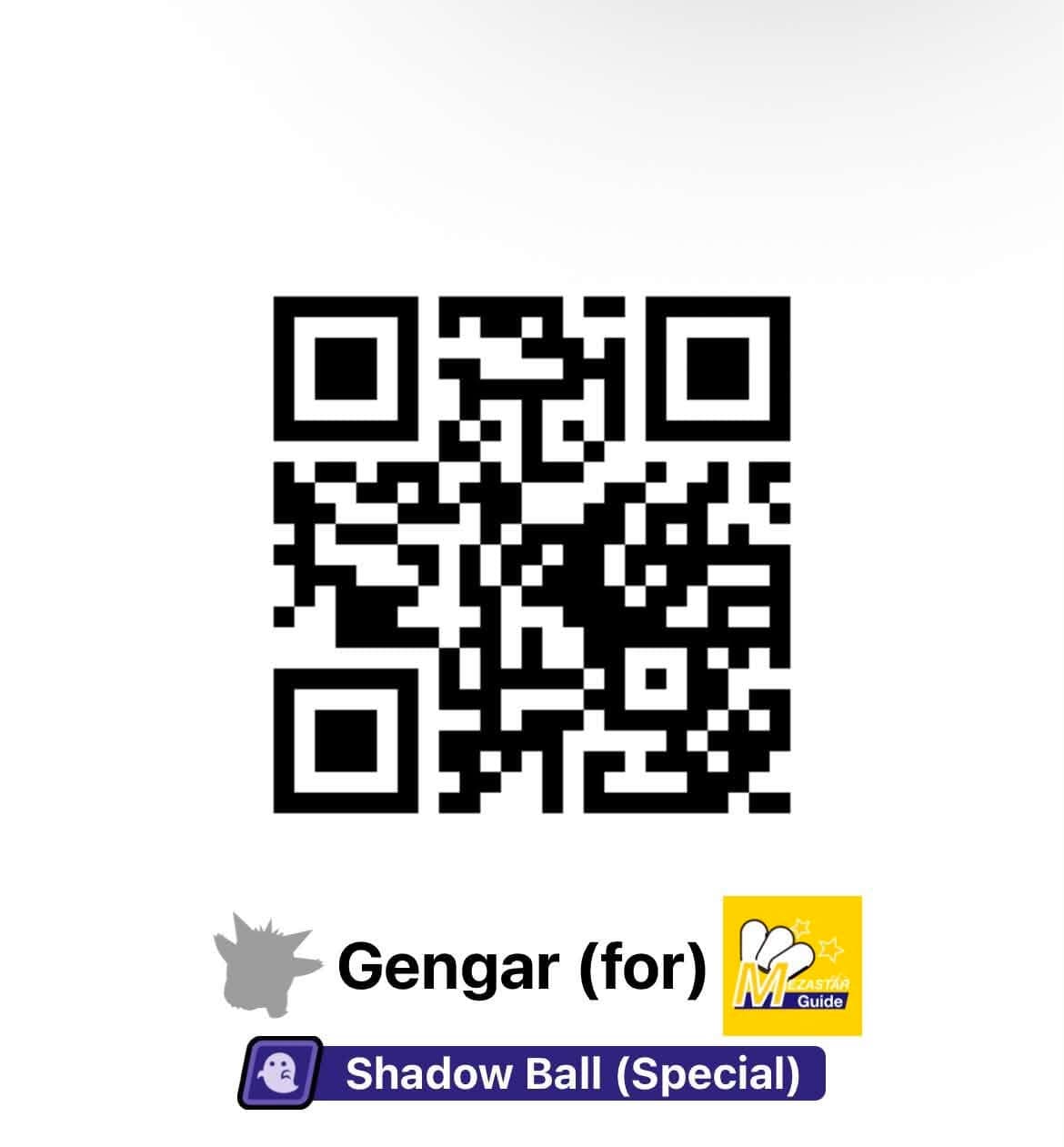 Pokemon Support QR — Gengar