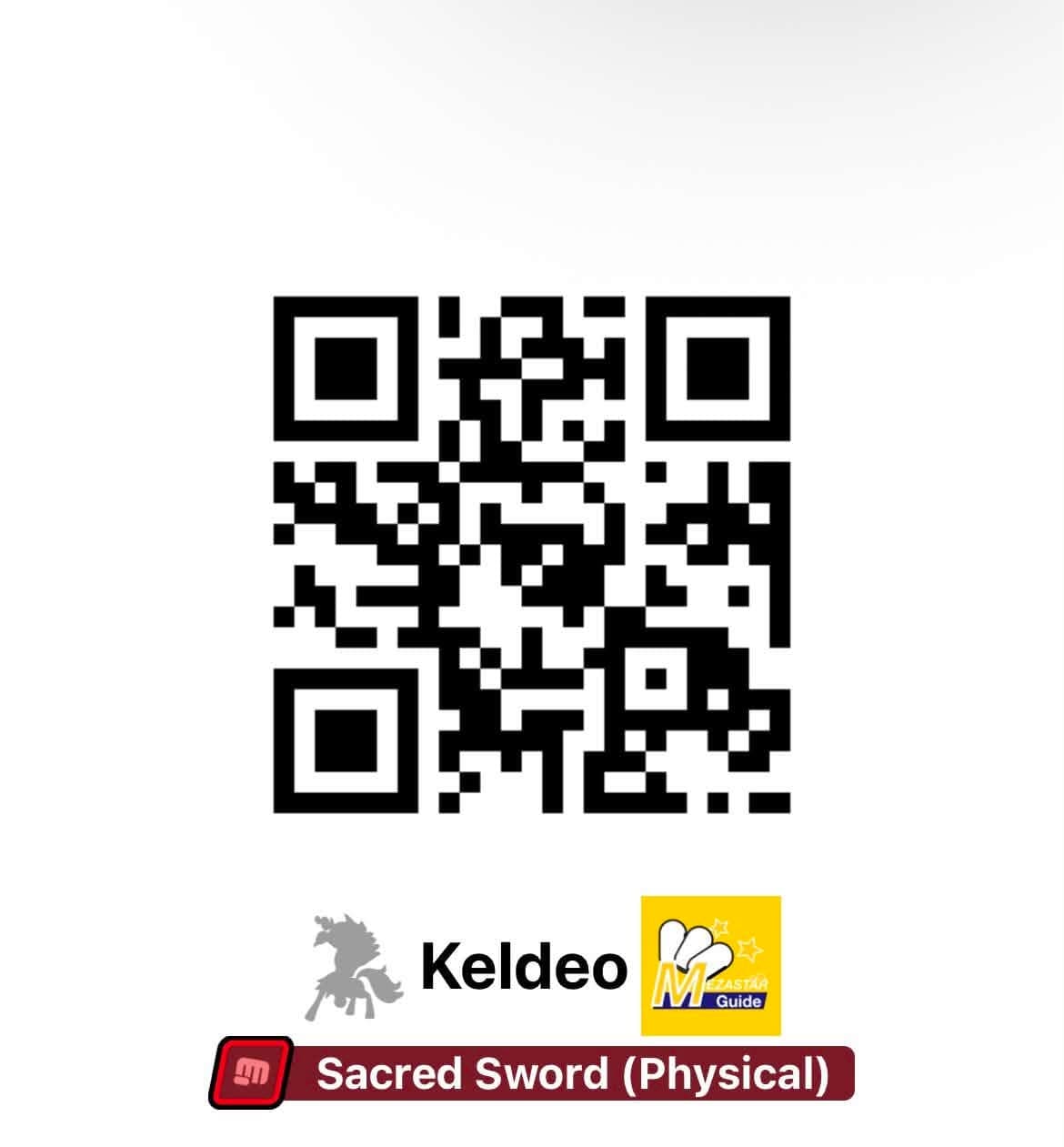 Pokemon Support QR — Keldeo