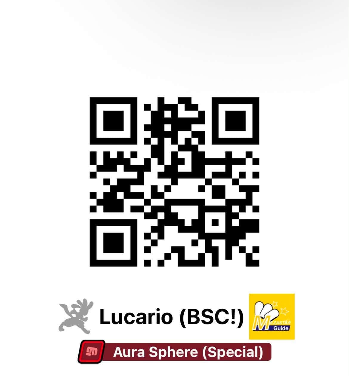 Pokemon Support QR — Lucario