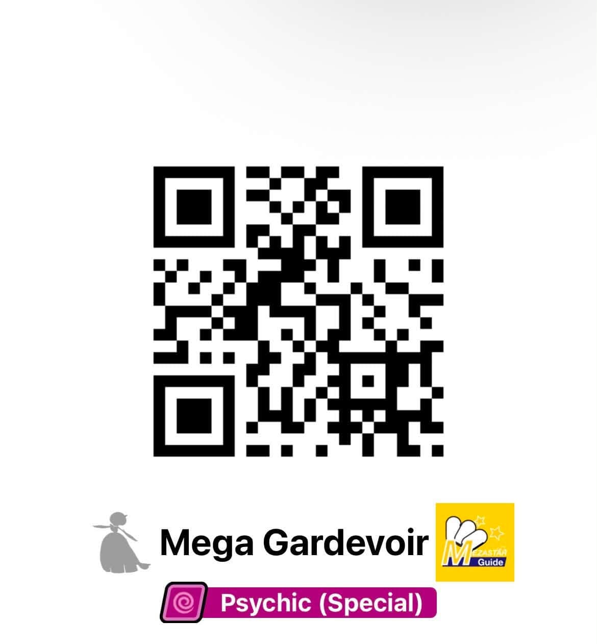 Pokemon Support QR — Mega Gardevoir